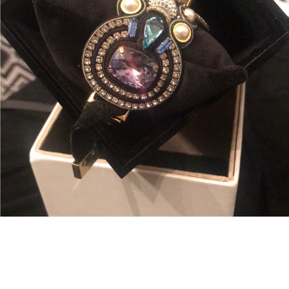 💯 real IZABELA FELINSKI💎TANZANITE Crystal bracelet. Never been worn. With box - Picture 8 of 9